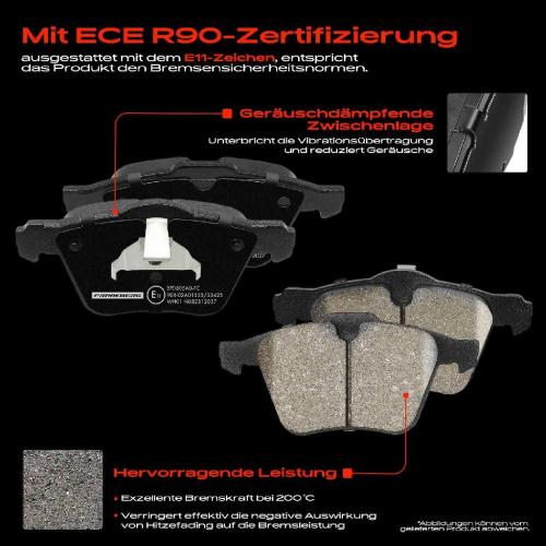 4x Bremsbeläge Vorderachse für Ford Galaxy S-Max Volvo S60 II Cross Country S80 V60 I V70 III XC70 Van Bild 4x Bremsbeläge Vorderachse für Ford Galaxy S-Max Volvo S60 II Cross Country S80 V60 I V70 III XC70 Van