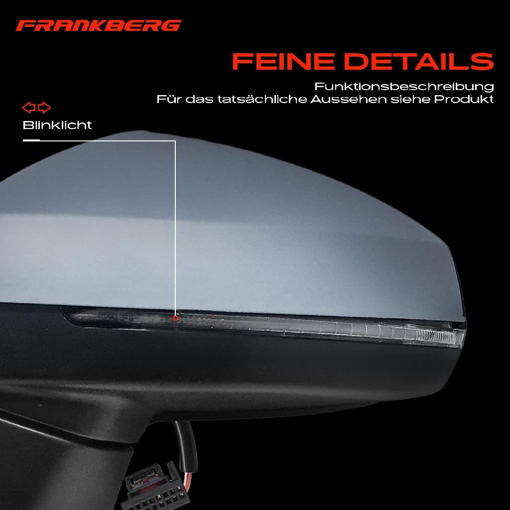 1x Außenspiegel Links für Audi A3 Sportback 8V1 8VK 8VA 8VF 2012-2025