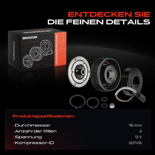 1x Magnetkupplung Klimakompressor für VW Golf 4 Transporter T5 Audi A3 Ford Galaxy Bild 1x Magnetkupplung Klimakompressor für VW Golf 4 Transporter T5 Audi A3 Ford Galaxy