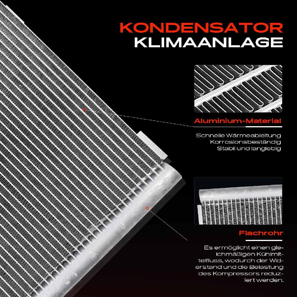 1x Kondensator Klimaanlage für BMW 3er Touring Cabriolet E30 1.6L 1.8L 2.0L 2.3L 2.4L 2.7L 1982-1994