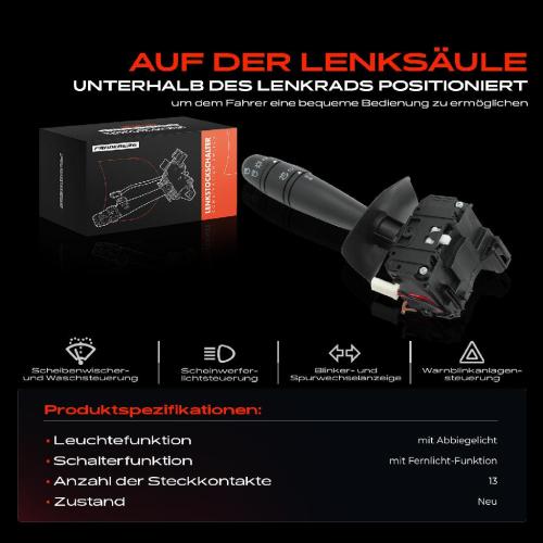 1x Kombischalter Lenkstockschalter für Dacia Duster HS Logan LS FS KS US Sandero Bild 1x Kombischalter Lenkstockschalter für Dacia Duster HS Logan LS FS KS US Sandero