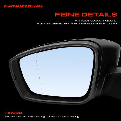 Frankberg 1x Außenspiegel Links für VW UP! Seat Mii Skoda Citigo KE1 KF1 NF1 12 BL1 BL2 BL3 Bild Frankberg 1x Außenspiegel Links für VW UP! Seat Mii Skoda Citigo KE1 KF1 NF1 12 BL1 BL2 BL3