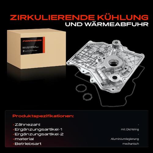 Frankberg 1x Ölpumpe für MINI Cabriolet R50 R53 R52 Fiat Tipo 356 500X Jeep 1.6L Bild Frankberg 1x Ölpumpe für MINI Cabriolet R50 R53 R52 Fiat Tipo 356 500X Jeep 1.6L