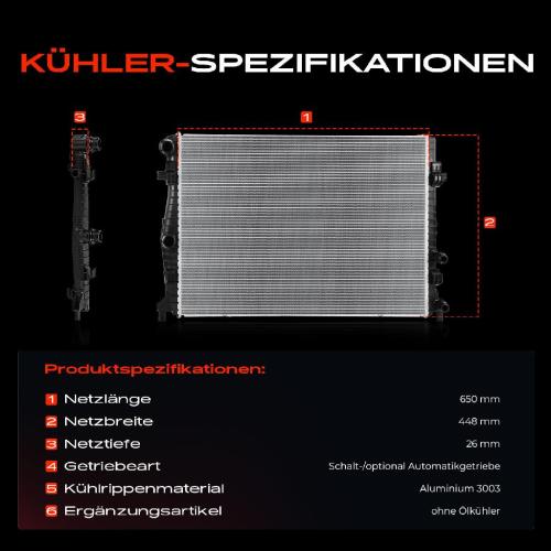 1x Kühler Wasserkühler Motorkühler für VW Polo Audi A1 Seat Skoda 1.0L 1.6L Bild 1x Kühler Wasserkühler Motorkühler für VW Polo Audi A1 Seat Skoda 1.0L 1.6L