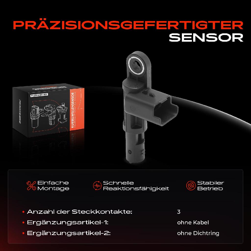 1x Kurbelwellensensor Impulsgeber für Citroën C4 DA DE C5 Jumper Peugeot 308 Boxer