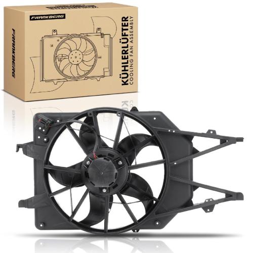 Frankberg 1x Motorkühller Einfachlüfter mit Kühlerlüfterrahmen Ford Focus DAW DFW DNW Turnier DNW 1.8L Bild Frankberg 1x Motorkühller Einfachlüfter mit Kühlerlüfterrahmen Ford Focus DAW DFW DNW Turnier DNW 1.8L