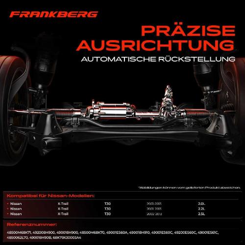 Frankberg 1x Lenkgetriebe Servolenkgetriebe für Nissan X-Trail T30 SUV 2001-2013 2.2L Bild Frankberg 1x Lenkgetriebe Servolenkgetriebe für Nissan X-Trail T30 SUV 2001-2013 2.2L
