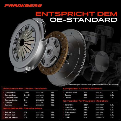 1x Kupplungssatz für Citroën Jumper Bus Kasten Pritsche/Fahrgestell Fiat Ducato Peugeot Boxer 2.8L Bild 1x Kupplungssatz für Citroën Jumper Bus Kasten Pritsche/Fahrgestell Fiat Ducato Peugeot Boxer 2.8L