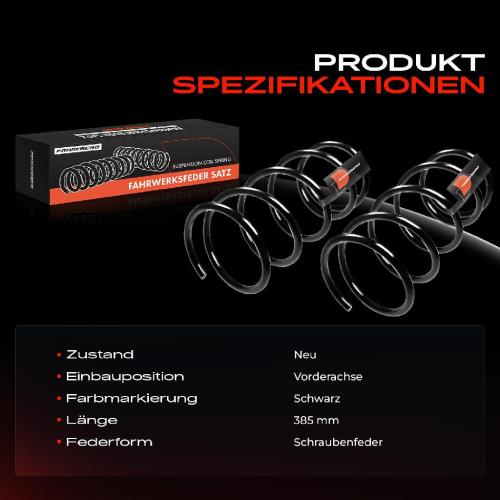 Frankberg 2x Fahrwerksfeder Vorderachse für Nissan Almera Tino V10 2.2L 2000-2006 Bild Frankberg 2x Fahrwerksfeder Vorderachse für Nissan Almera Tino V10 2.2L 2000-2006