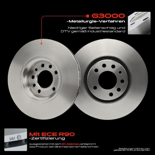 Frankberg 2x Bremsscheiben Vorderachse für Opel Adam Astra G Cabriolet Caravan CC Coupe H GTC Kasten/Kombi Bild Frankberg 2x Bremsscheiben Vorderachse für Opel Adam Astra G Cabriolet Caravan CC Coupe H GTC Kasten/Kombi