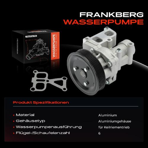 1x Wasserpumpe Kühlwasserpumpe für Hyundai Santa Fé 2 CM DM KIA Sportage SL Sorento Bild 1x Wasserpumpe Kühlwasserpumpe für Hyundai Santa Fé 2 CM DM KIA Sportage SL Sorento