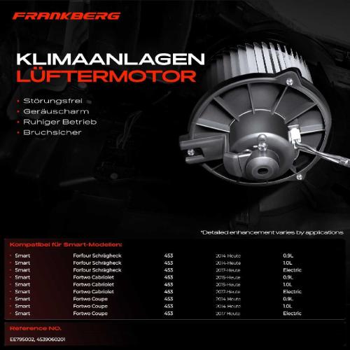 1x Gebläsemotor Innenraumgebläse für Smart Fortwo Forfour Schrägheck 453 AB Bj ab 2014 Bild 1x Gebläsemotor Innenraumgebläse für Smart Fortwo Forfour Schrägheck 453 AB Bj ab 2014