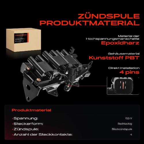 Frankberg 1x Zündmodul Zündspule für Hyundai Coupe GK Santa Fé I SM 2.7L 2000-2009 Bild Frankberg 1x Zündmodul Zündspule für Hyundai Coupe GK Santa Fé I SM 2.7L 2000-2009