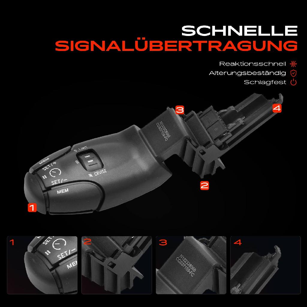 1x Lenkstockschalter Hebel Tempomat für Citroën Berlingo Xsara Peugeot 207 Partner