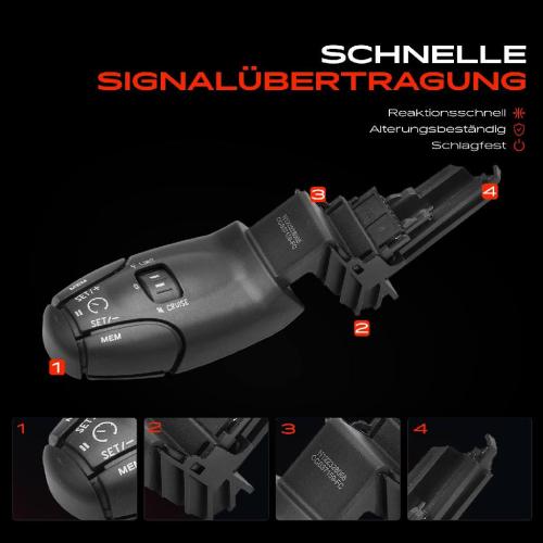 1x Lenkstockschalter Hebel Tempomat für Citroën Berlingo Xsara Peugeot 207 Partner Bild 1x Lenkstockschalter Hebel Tempomat für Citroën Berlingo Xsara Peugeot 207 Partner
