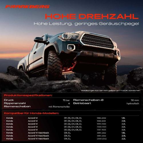 Frankberg 1x Servopumpe hydraulisch für Honda Accord VI Hatchback CF CH 1.8L 2.0L 2.2L 2.3L Bild Frankberg 1x Servopumpe hydraulisch für Honda Accord VI Hatchback CF CH 1.8L 2.0L 2.2L 2.3L