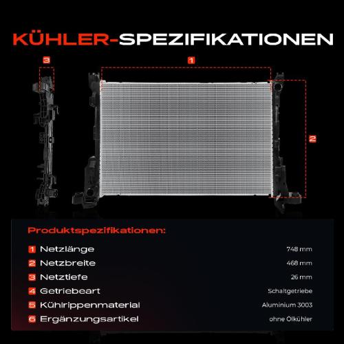 Frankberg 1x Kühler Wasserkühler Motorkühler für Fiat Nissan NV300 Opel Vivaro Renault Bild Frankberg 1x Kühler Wasserkühler Motorkühler für Fiat Nissan NV300 Opel Vivaro Renault