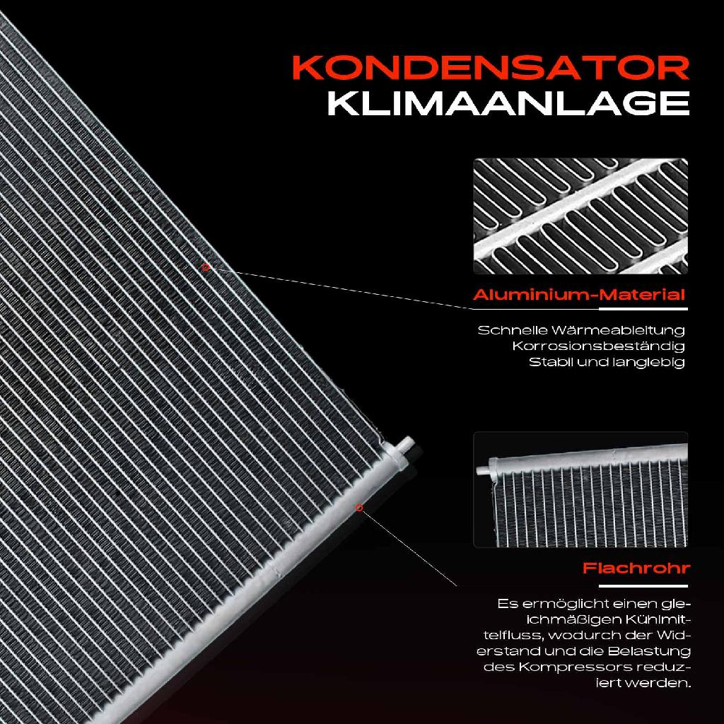 1x Kondensator Klimaanlage für Ford Focus Turnier DAW DBW DFW DNW 1.4L 1.6L 1.8L