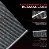 1x Kondensator Klimaanlage für Ford Focus Turnier DAW DBW DFW DNW 1.4L 1.6L 1.8L