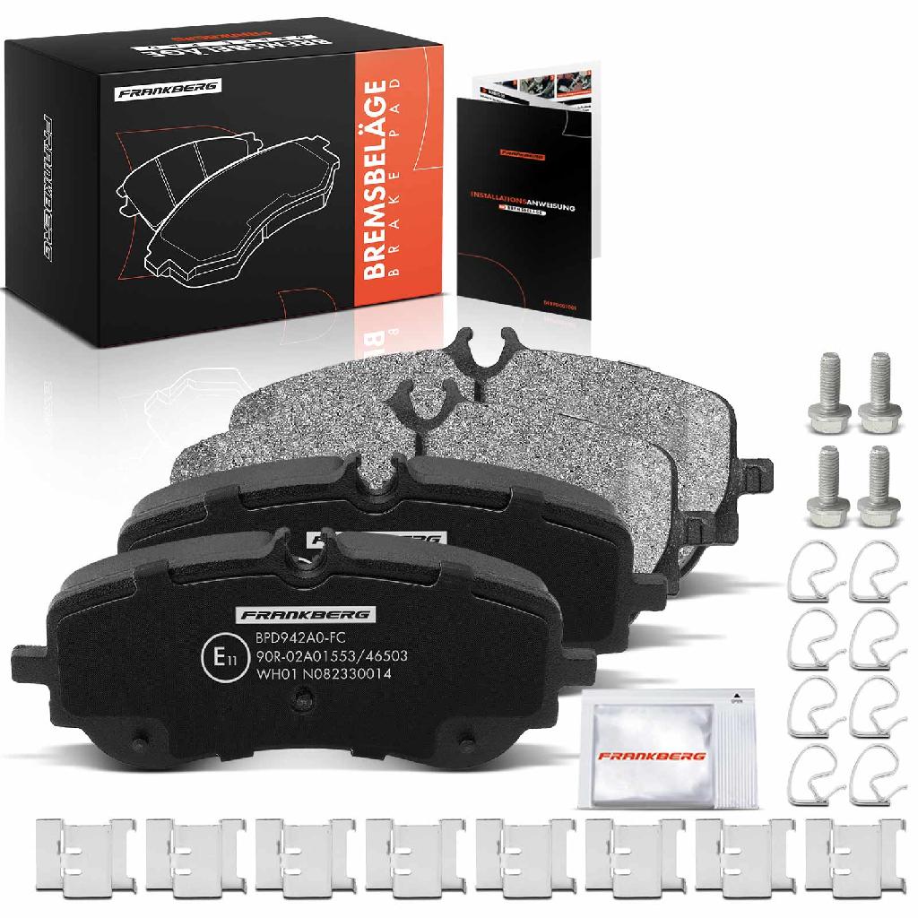 4x Bremsbeläge Hinterachse für VW Amarok Crafter Grand California Camper MAN TGE Bus Kasten