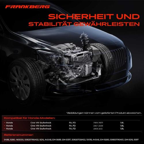 1x Motorlager Getriebelagerlager Drehmomentstützlager Vorne für Honda Civic 8 Stufenheck 1.8L Bild 1x Motorlager Getriebelagerlager Drehmomentstützlager Vorne für Honda Civic 8 Stufenheck 1.8L