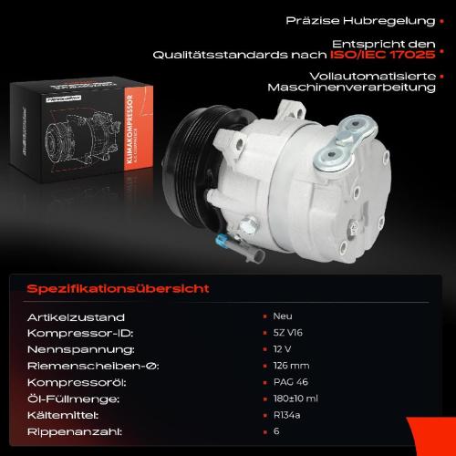 1x Klimakompressor für Daewoo Nubira J150 KLAJ Leganza KLAV 2.0L 1999-2003 Bild 1x Klimakompressor für Daewoo Nubira J150 KLAJ Leganza KLAV 2.0L 1999-2003