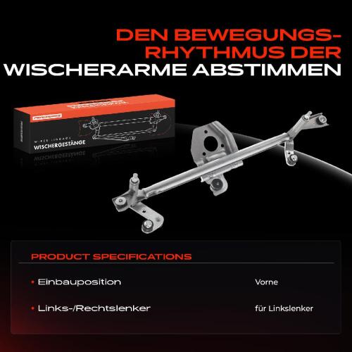 Frankberg 1x Wischergestänge Vorne für Opel Combo Corsa C Kasten F08 W5L Bild Frankberg 1x Wischergestänge Vorne für Opel Combo Corsa C Kasten F08 W5L
