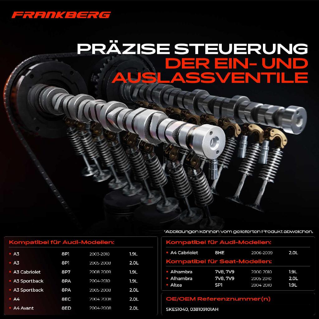 1x Nockenwelle für VW Golf V Passat Caddy III Audi A3 A4 Seat Skoda Octavia II