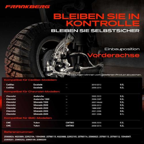 1x Querlenker Vorderachse für Cadillac Escalade Chevrolet Avalanche 1500 Crew Cab Pick-up Silverado 2500 Bild 1x Querlenker Vorderachse für Cadillac Escalade Chevrolet Avalanche 1500 Crew Cab Pick-up Silverado 2500