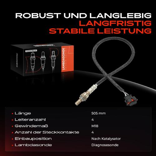 1x Lambdasonde Diagnosesonde Nach Katalysator für Opel Astra Corsa Chevrolet Cruze Fiat Croma Saab 9-3 Bild 1x Lambdasonde Diagnosesonde Nach Katalysator für Opel Astra Corsa Chevrolet Cruze Fiat Croma Saab 9-3