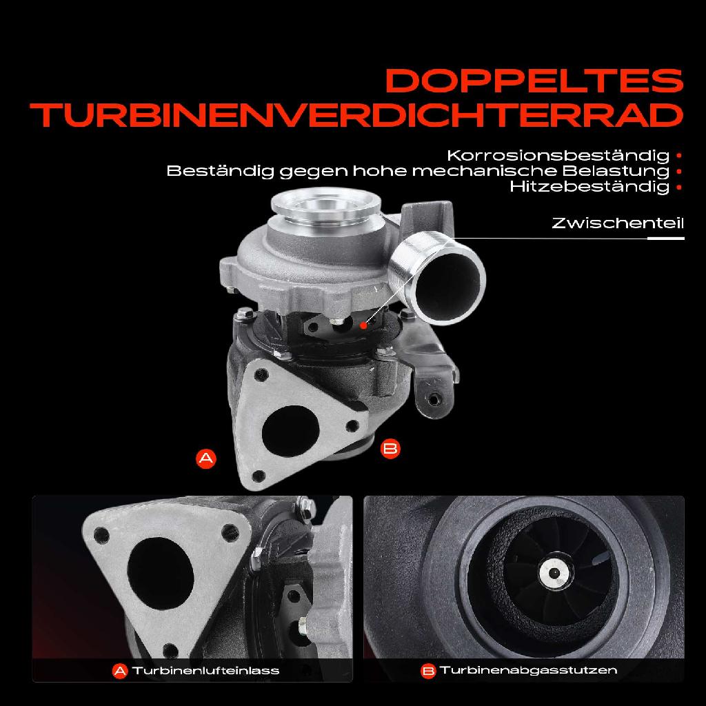 1x Abgasturbolader für Suzuki Grand Vitara II JT TD TE 1.9L 2005-2015