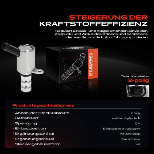 1x Steuerventil Nockenwellenverstellung für VW Touareg Audi A4 8K A5 A6 4F Q5 Q7 2.7L 3.0L Bild 1x Steuerventil Nockenwellenverstellung für VW Touareg Audi A4 8K A5 A6 4F Q5 Q7 2.7L 3.0L