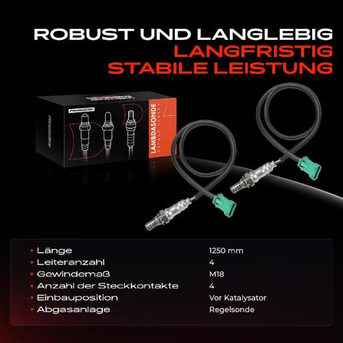 2x Lambdasonde Regelsonde Vor Katalysator für Citroën Berlingo Jumper Peugeot 206 307 Boxer Bild 2x Lambdasonde Regelsonde Vor Katalysator für Citroën Berlingo Jumper Peugeot 206 307 Boxer