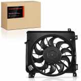 Frankberg 1x Motorkühller Einfachlüfter mit Kühlerlüfterrahmen Opel Astra H CC Zafira B