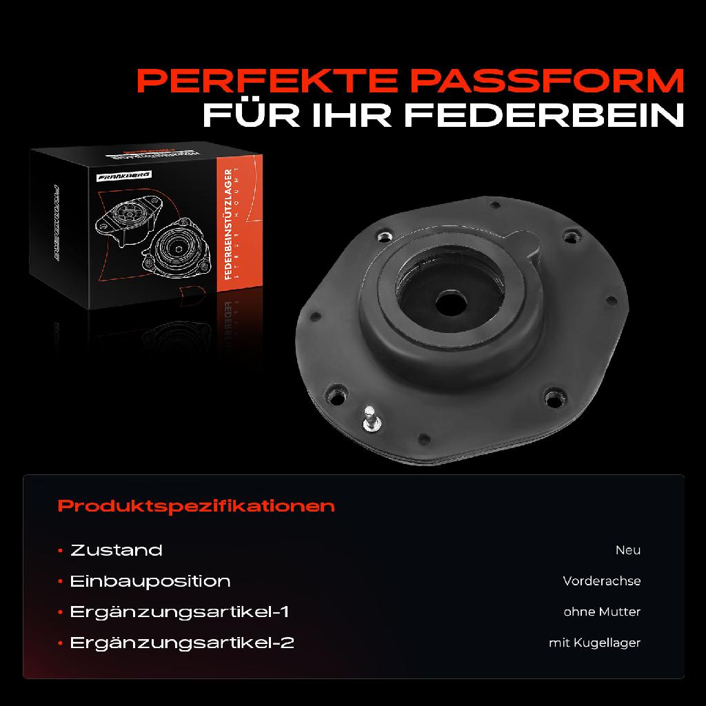 1x Domlager Federbeinstütz lager für Citroën Berlingo Xsara Peugeot Partner
