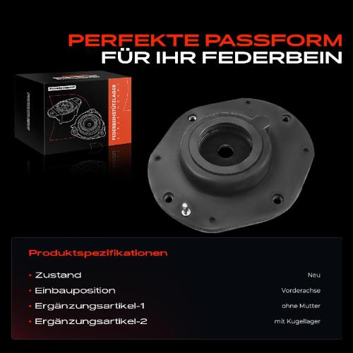 1x Domlager Federbeinstütz lager für Citroën Berlingo Xsara Peugeot Partner Bild 1x Domlager Federbeinstütz lager für Citroën Berlingo Xsara Peugeot Partner