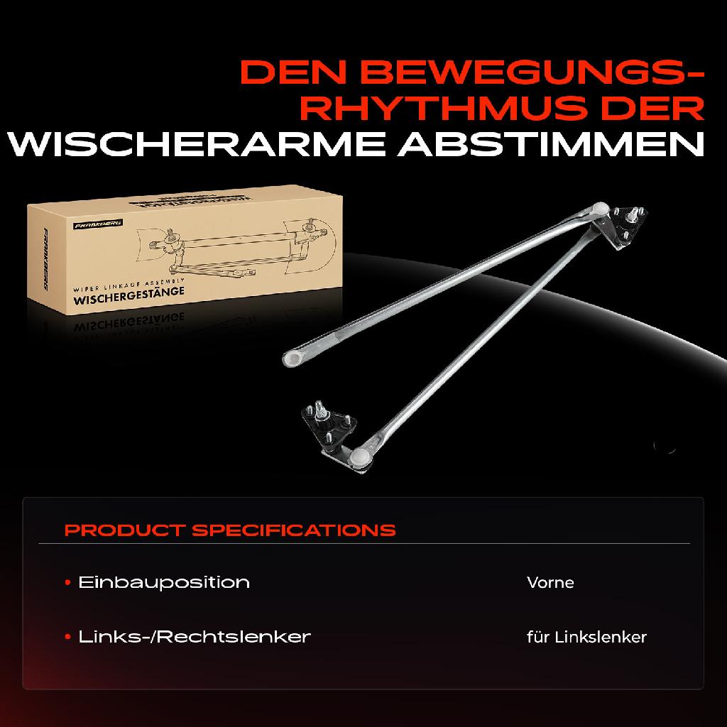 1x Wischergestänge Vorne für Mitsubishi Carisma DA 1.6L 1.8L 1.9L