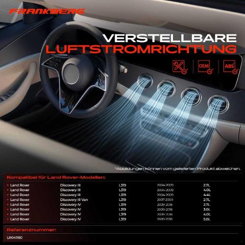 1x Luftdüse Armaturenbrett Hinten für Land Rover Discovery III IV L319 Bild 1x Luftdüse Armaturenbrett Hinten für Land Rover Discovery III IV L319