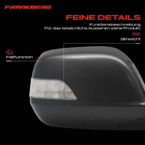 Frankberg 1x Außenspiegel Rechts für Honda CR-V III RE 2.0L 2.2L 2.4L 2007-2010 Bild Frankberg 1x Außenspiegel Rechts für Honda CR-V III RE 2.0L 2.2L 2.4L 2007-2010