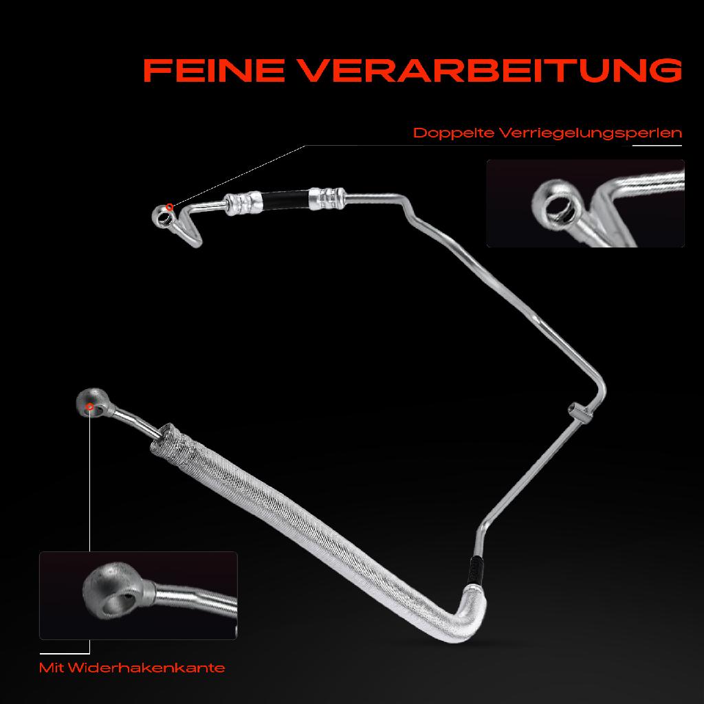 1x Servolenkung Schlauch für VW Polo 6N1 6N2 Lupo 6X1 Seat Arosa 6H 1.0L 1996-2005