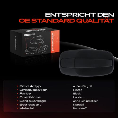 1x Türgriff Hinten außen für Nissan Primastar Bus Kasten Opel Vivaro A Pritsche/Fahrgestell Bild 1x Türgriff Hinten außen für Nissan Primastar Bus Kasten Opel Vivaro A Pritsche/Fahrgestell