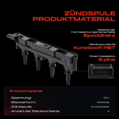 Frankberg 1x Zündspule Zündkerze für Citroën C4 Coupe I C8 Peugeot 206 Schrägheck 307 Break CC 406 407 SW 607 807 Bild Frankberg 1x Zündspule Zündkerze für Citroën C4 Coupe I C8 Peugeot 206 Schrägheck 307 Break CC 406 407 SW 607 807