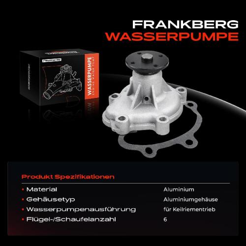 1x Wasserpumpe Kühlwasserpumpe für Opel Astra F Astra G Corsa B Vectra B 1.7L Bild 1x Wasserpumpe Kühlwasserpumpe für Opel Astra F Astra G Corsa B Vectra B 1.7L