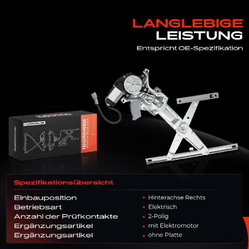 1x Fensterheber Hinten Rechts für Daewoo Matiz M100, M150 Benzin Schrägheck Bild 1x Fensterheber Hinten Rechts für Daewoo Matiz M100, M150 Benzin Schrägheck