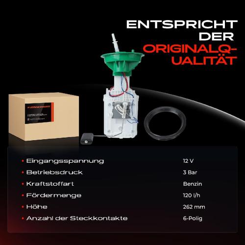 Frankberg 1x Kraftstoffpumpe für MINI Mini R50 R53 Mini Cabriolet R52 1.6L 2005-2008 Bild Frankberg 1x Kraftstoffpumpe für MINI Mini R50 R53 Mini Cabriolet R52 1.6L 2005-2008