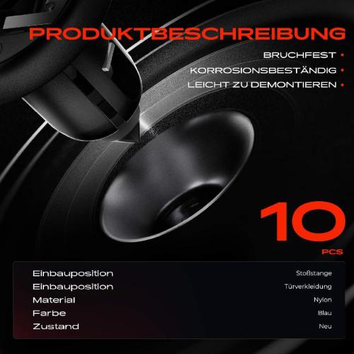 Frankberg 10x Befestigungsclips Stoßstange Türverkleidung für Opel Astra Corsa Meriva Insignia Bild Frankberg 10x Befestigungsclips Stoßstange Türverkleidung für Opel Astra Corsa Meriva Insignia
