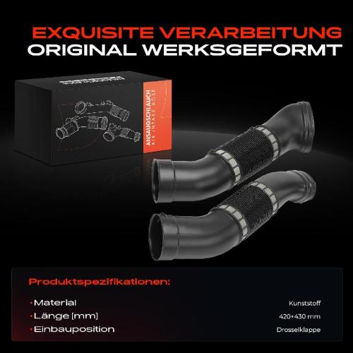 2x Ansaugschlauch, Luftfilter für Mercedes-Benz S-Klasse W220 1998-2005 Bild 2x Ansaugschlauch, Luftfilter für Mercedes-Benz S-Klasse W220 1998-2005