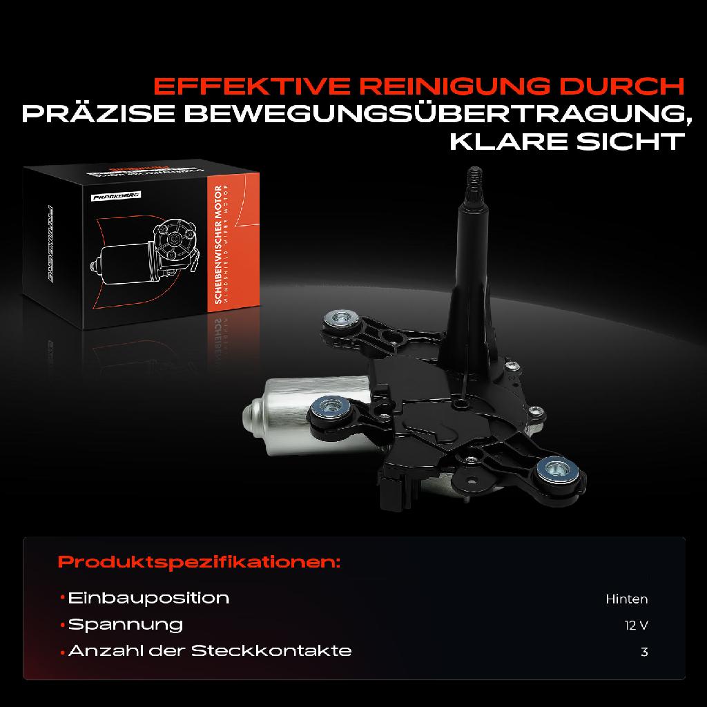 1x Wischermotor Scheibenwischermotor Hinten für Dacia Dokker Express Kasten/MPV