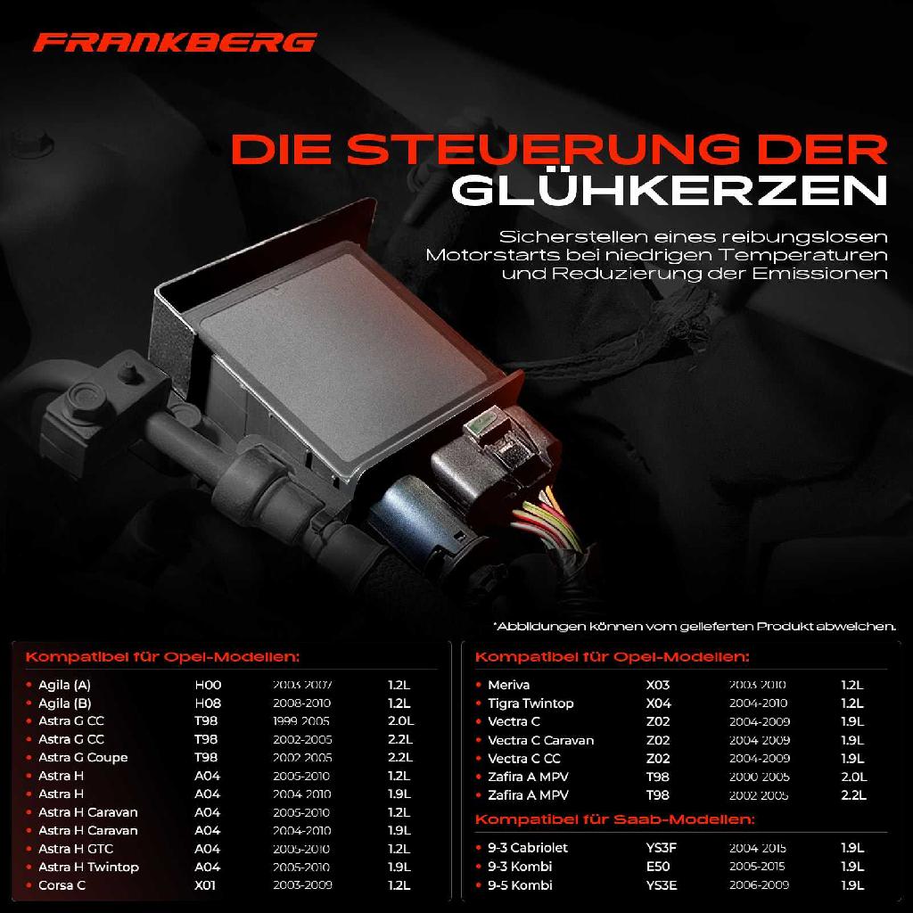 1x Steuergerät Glühzeit für Opel Astra G T98 Astra H A04 Corsa C Zafira Saab 9-3