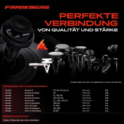 20x Befestigungsclips Stoßstange für Nissan Almera Primera X-Trail Honda Accord Bild 20x Befestigungsclips Stoßstange für Nissan Almera Primera X-Trail Honda Accord